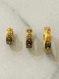 Shimza Hoop Earrings w Zirconium Stones
