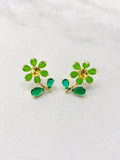 Waterproof Flower Earrings Multicolor