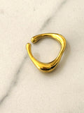 Herb Stainless Steel Irregular Ring 