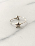 Minimal Stainless Steel Star Ring