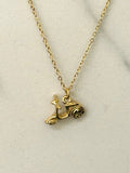 Retro Vespa Motorbike Necklace