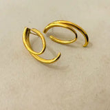 Aura Stainless Steel Stud Earrings