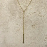 Fineline Chain Necklace w Stick Detail