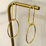 Signe Hammered Gold Earrings 