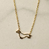 Minimal Dachshund Necklace
