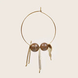 3D Elephant Hoop Earrings