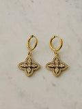 Naike Hoop Earrings W Zirconium Stones