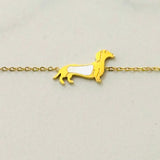Stainless Steel Dachshund Bracelet 