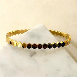Hexagon Stainless Steel Bangle Bracelet