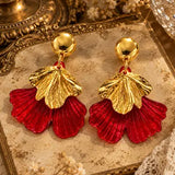 Muni Floral Dangle Earrings
