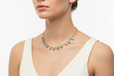 Cubic Stainless Steel Ball Chain Necklace