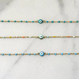 Evil Eye Enamel Bracelet
