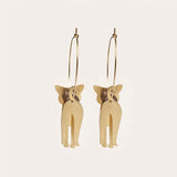 3D Cat Hoop Earrings