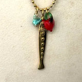 Bohem Ball Chain Fish Necklace