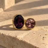 Umoja Adjustable Ring W Zirconium Stones