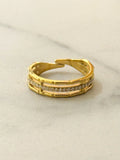 Lene Adjustable Ring w Zirconium Stones