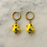 Ceramic Duck Earrings