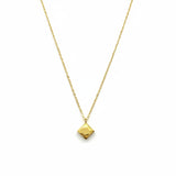 Minimal Geometric Square Necklace 