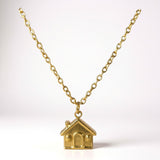Home Sweet Home Minimal Stainless Steel Necklace
