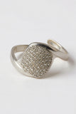 Duru Stainless Steel Ring w Zirconium Stones 