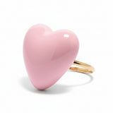 Retro Look Enamel Heart Ring