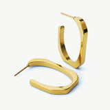 Selen Waterproof Rectangular Form Earrings