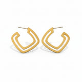  Square Form Stainless Steel Hoop Earrings