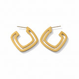  Square Form Stainless Steel Hoop Earrings