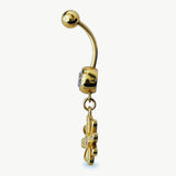 Margarita Belly Piercing w Zirconium Stones 