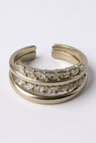Mero Stainless Steel Ring w Zirconium Stones 