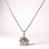 Home Sweet Home Minimal Stainless Steel Necklace