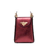 Cassette - The Bee Bag Metallic Burgundy