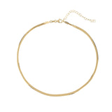 Sterling Silver Choker Gold